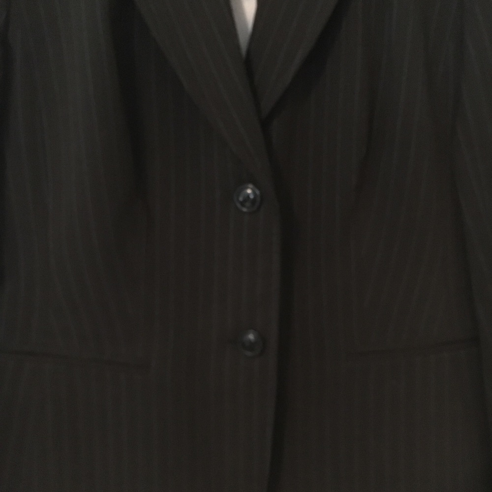Style & Co Petite Navy Pinstripe Blazer - Picture 5 of 9